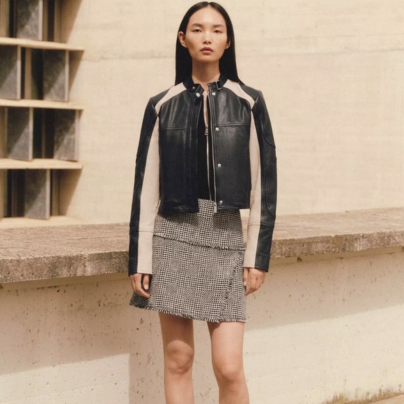 Me+Em Textured Wrap Front Mini Skirt - Picture 3 of 8